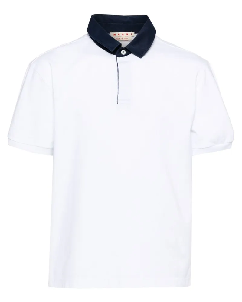 Marni Poloshirt mit Hemdärmeln - Weiß Weiß