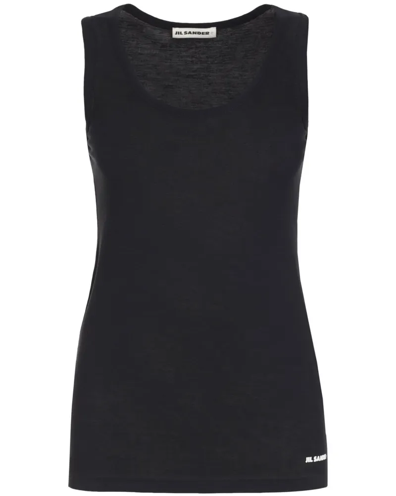 Jil Sander Tanktop aus Baumwolle - Blau Blau