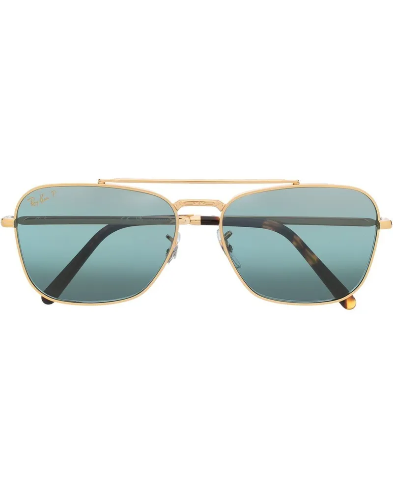 Ray Ban Eckige Pilotenbrille - Gold Gold