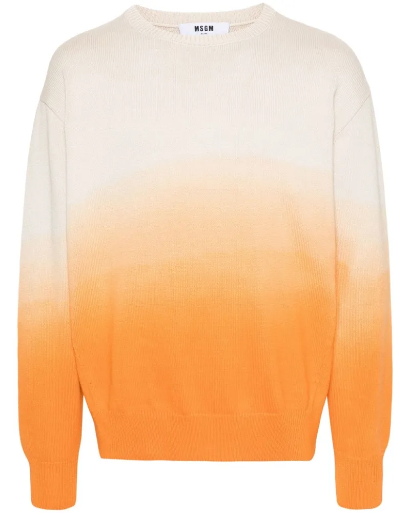 MSGM Pullover mit Ombré-Effekt Nude