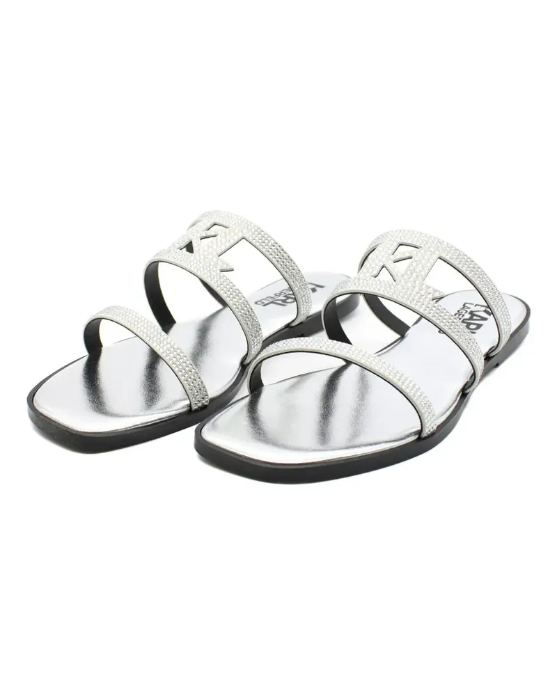 Karl Lagerfeld Olympia Sandalen mit Strass - Silber Silber