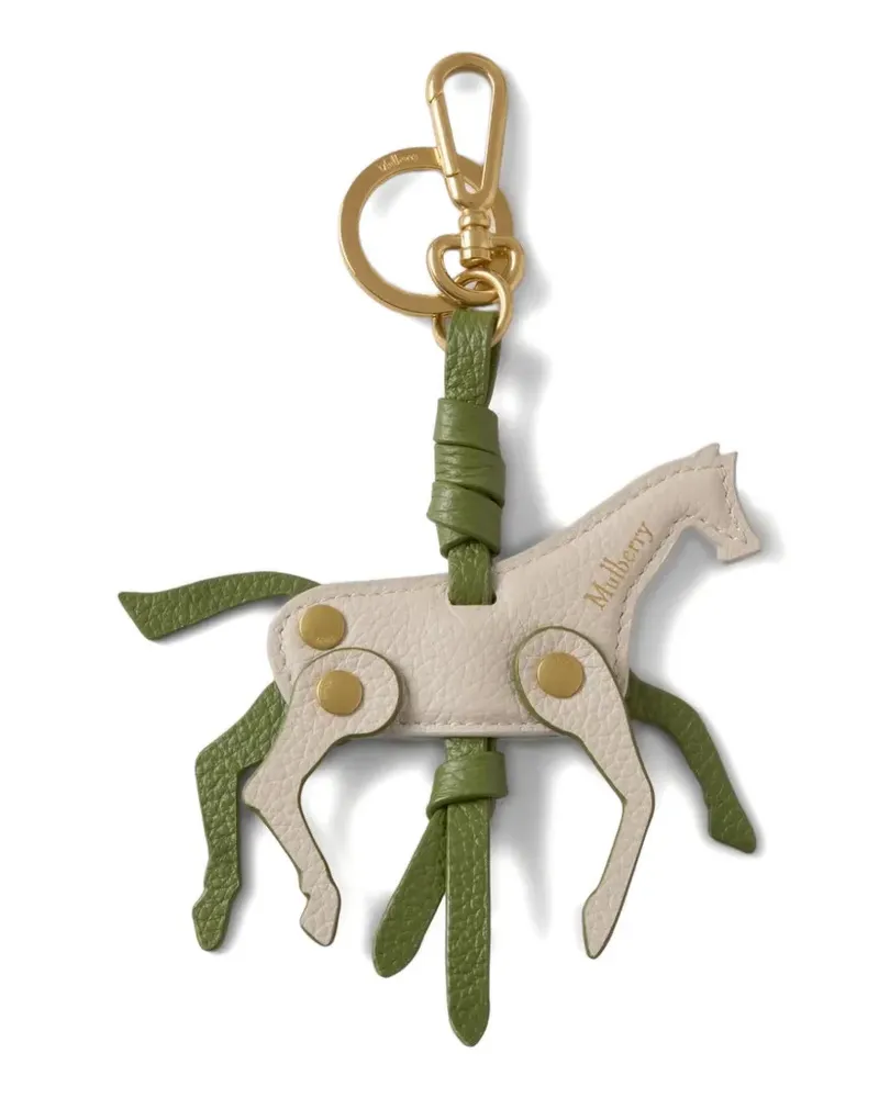 Mulberry Chalk Horse charm keyring - Nude Nude