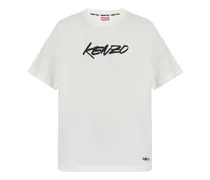 T-Shirt mit Logo-Print - Weiß