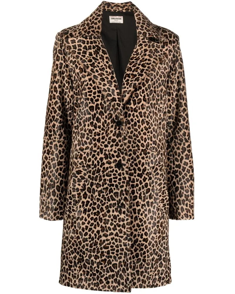 Zadig & Voltaire Mantel mit Leoparden-Print - Nude Nude