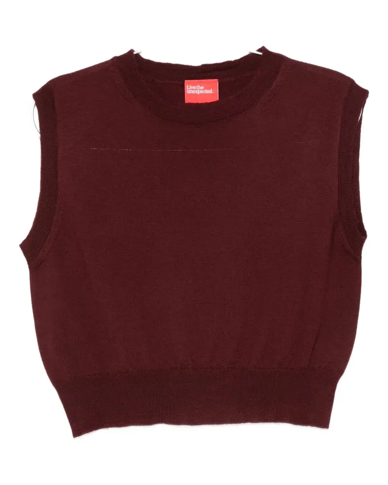 ..,merci sleeveless cropped top - Rot Rot