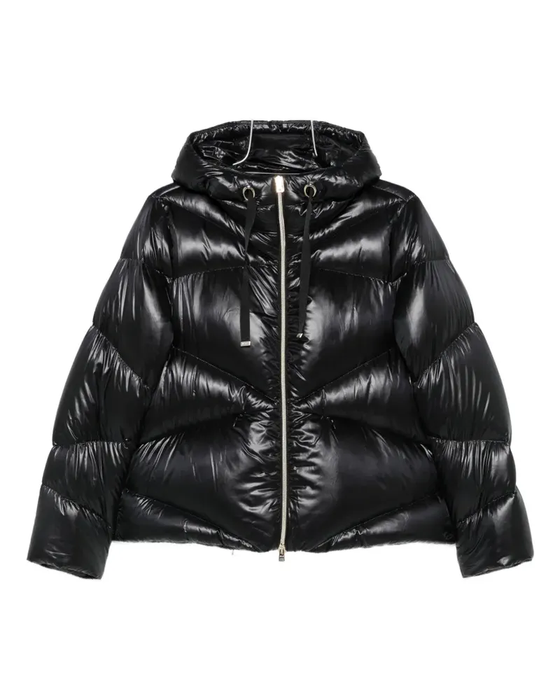 Herno quilted hooded jacket - Schwarz Schwarz