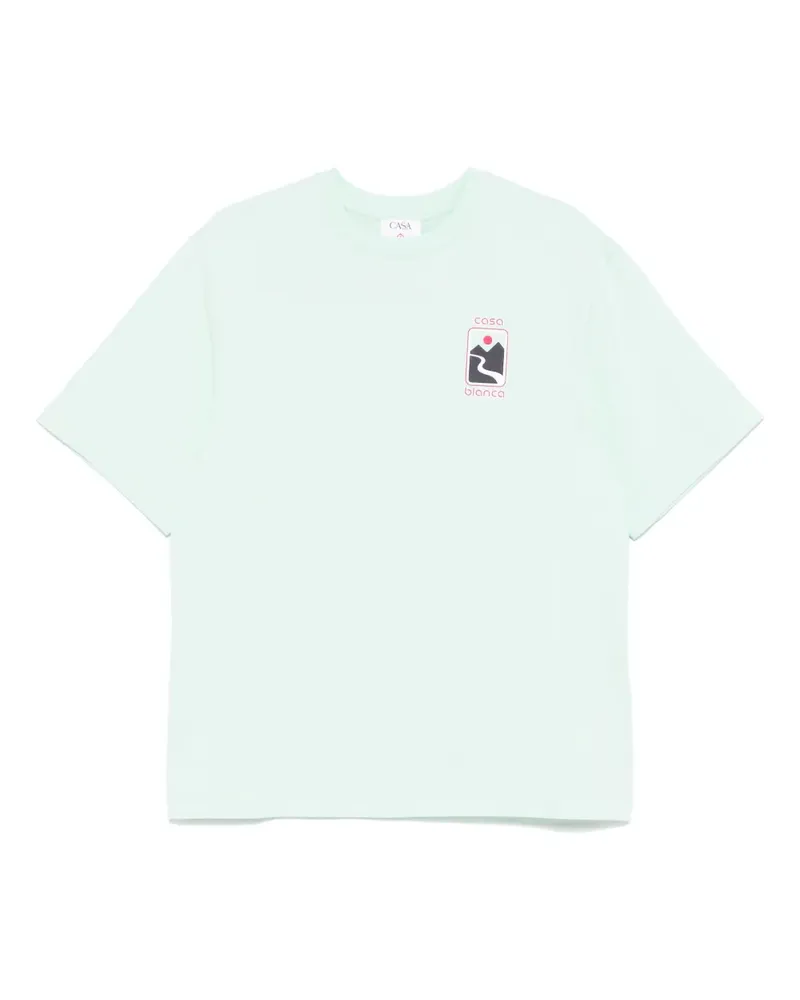 Casablanca Paris Sunset Valley T-Shirt - Grün Grün