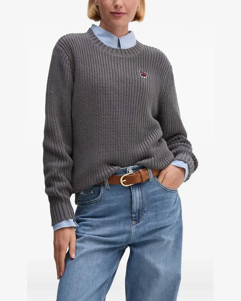 DKNY logo-patch sweater - Grau Grau