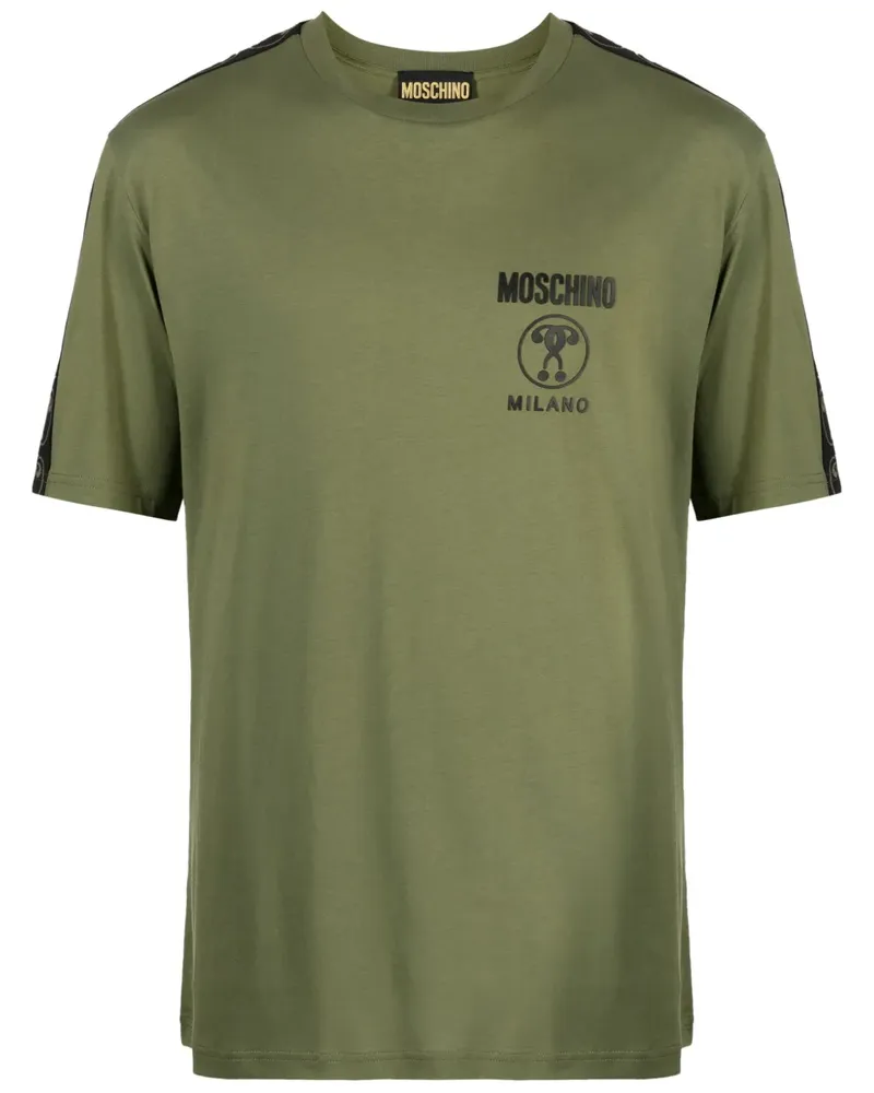 Moschino T-Shirt aus Bio-Baumwolle mit Print - Grün Grün
