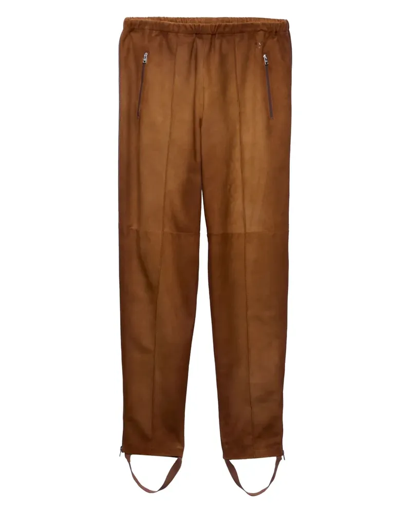 Prada Hose aus Wildleder - Braun Braun