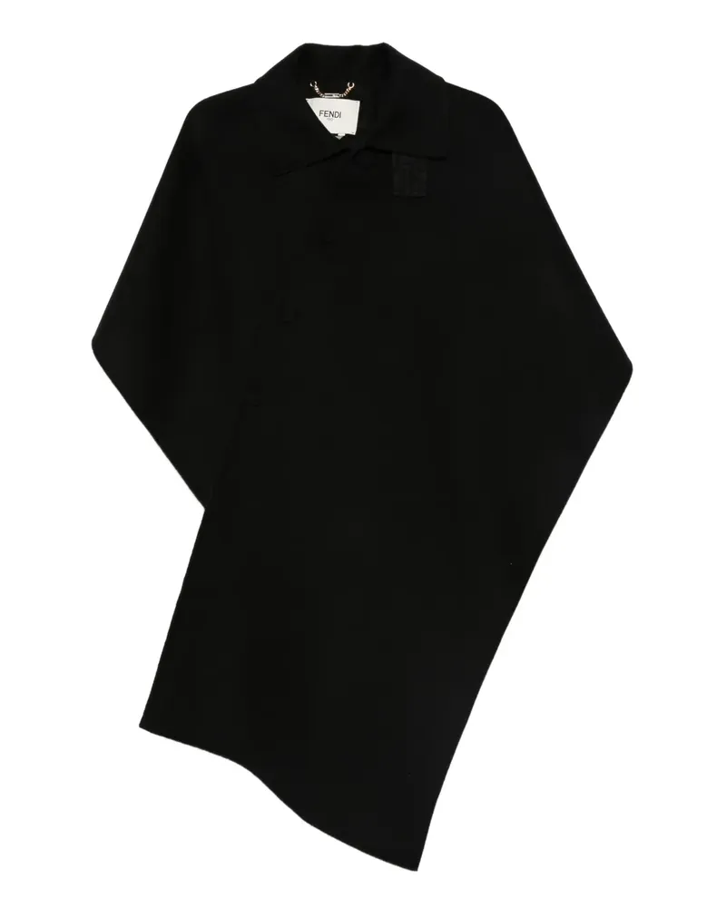 Fendi Geknöpftes Cape - Schwarz Schwarz