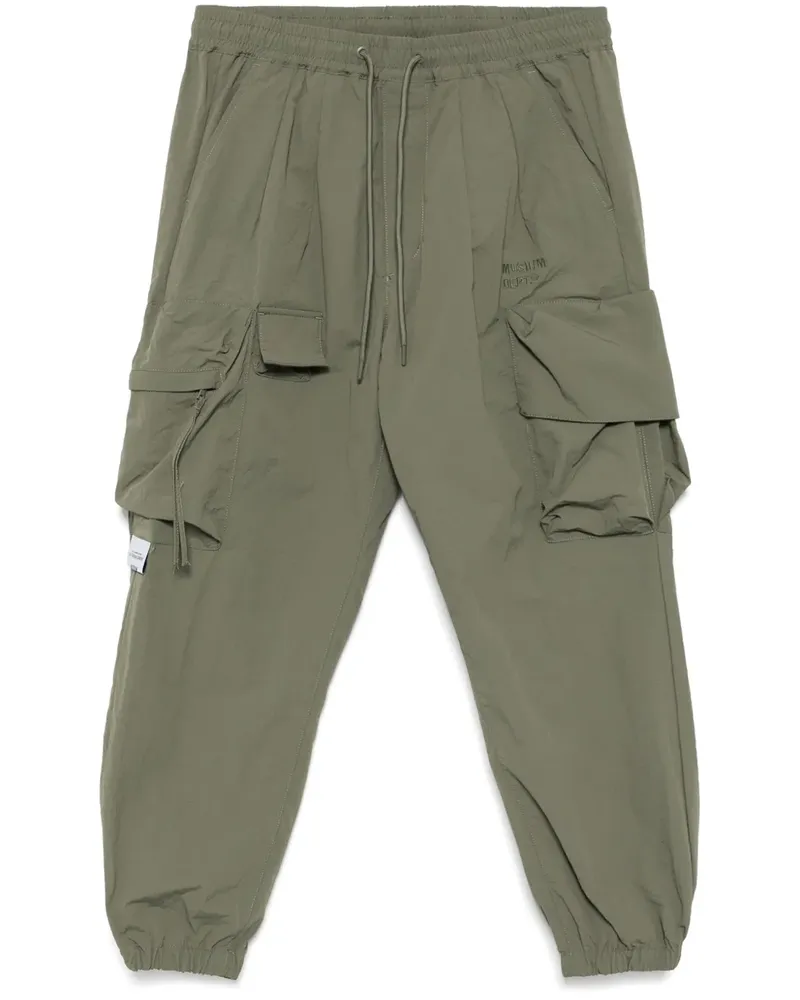 Musium Div. Cargohose mit Logo-Stickerei - Grün Grün