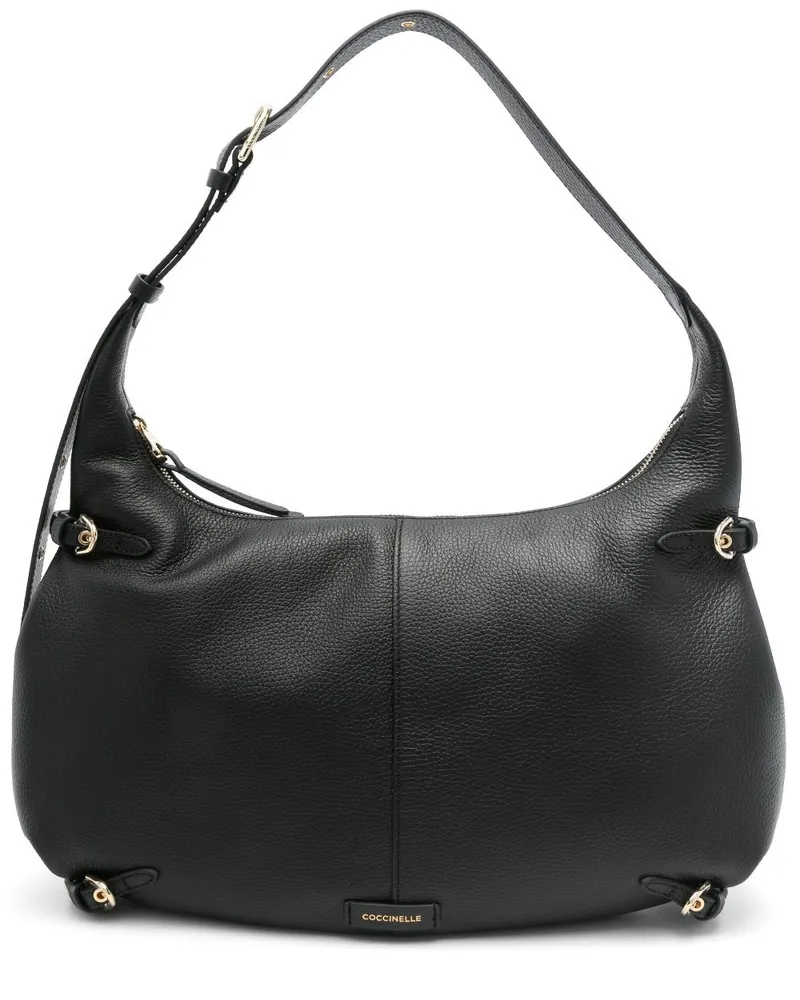 Coccinelle Große Abigaile Schultertasche - Schwarz Schwarz