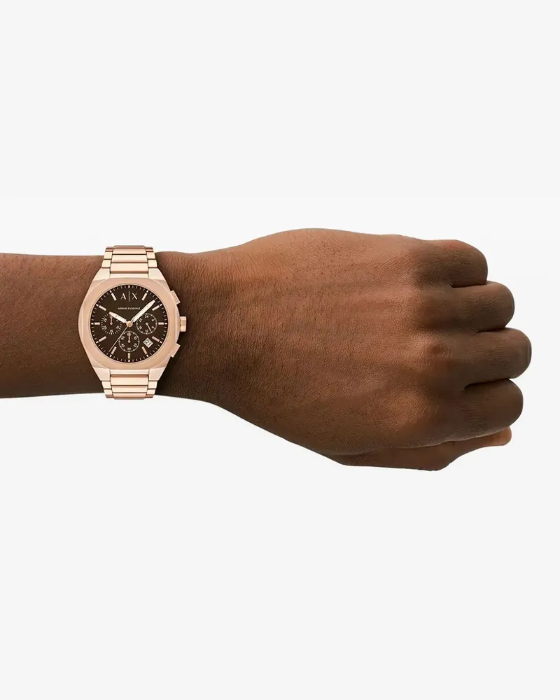 Armani Exchange Edelstahl 42mm - Braun Braun