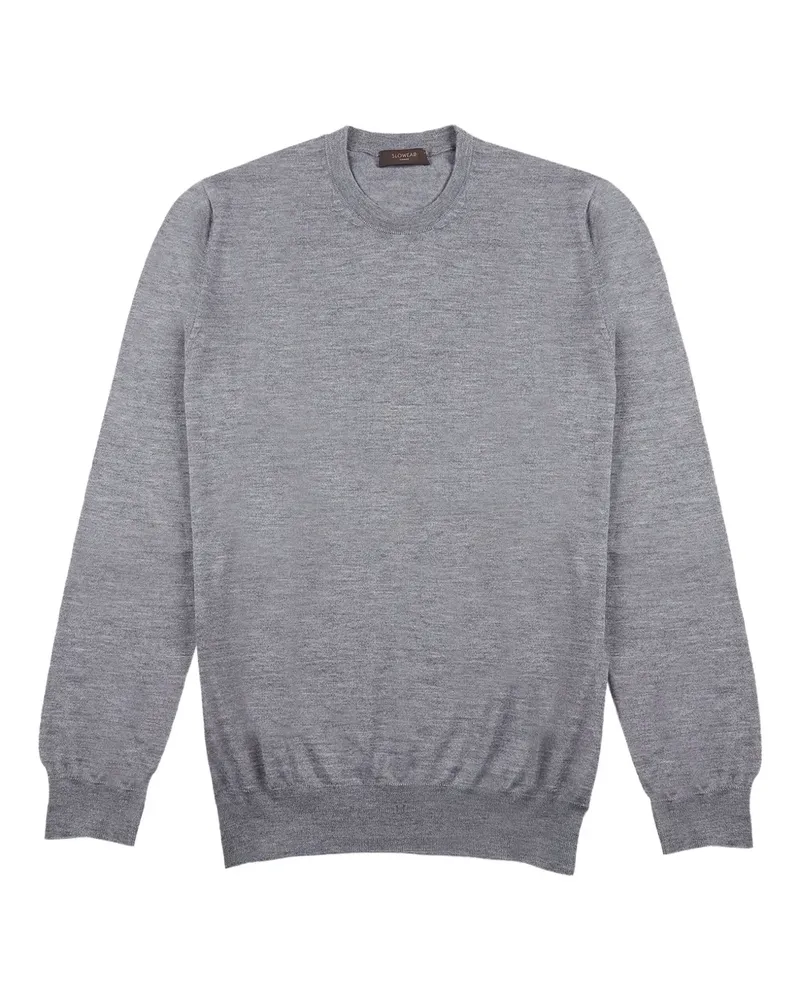 Zanone Pullover mit Rundhalsausschnitt - Grau Grau