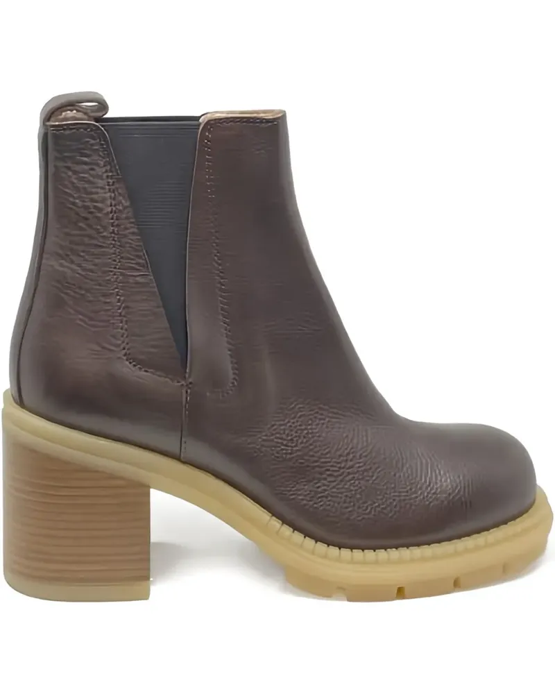 Attilio Giusti Leombruni 80mm Franky ankle boots - Braun Braun
