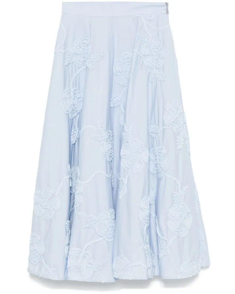 ROTATE Birger Christensen Minirock mit Applikationen - Blau Blau