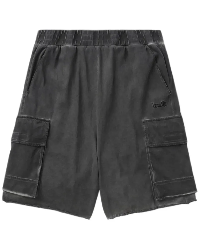 Izzue Cargo-Shorts mit Cold-Dye Grau