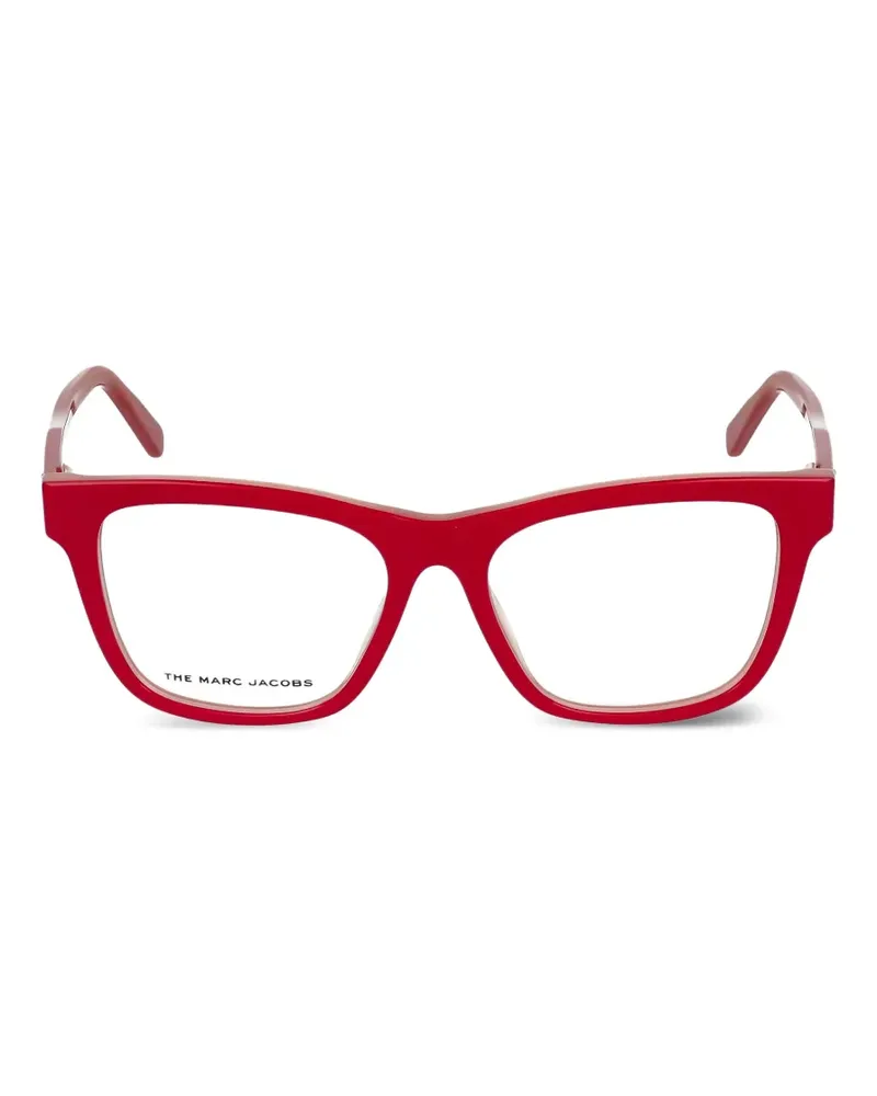 Marc Jacobs Brille mit eckigem Gestell - Rot Rot