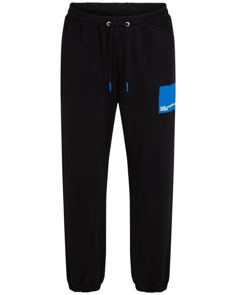 Karl Lagerfeld Jogginghose mit Logo-Print - Schwarz Schwarz