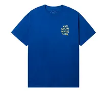 graphic-print short-sleeve T-shirt - Blau