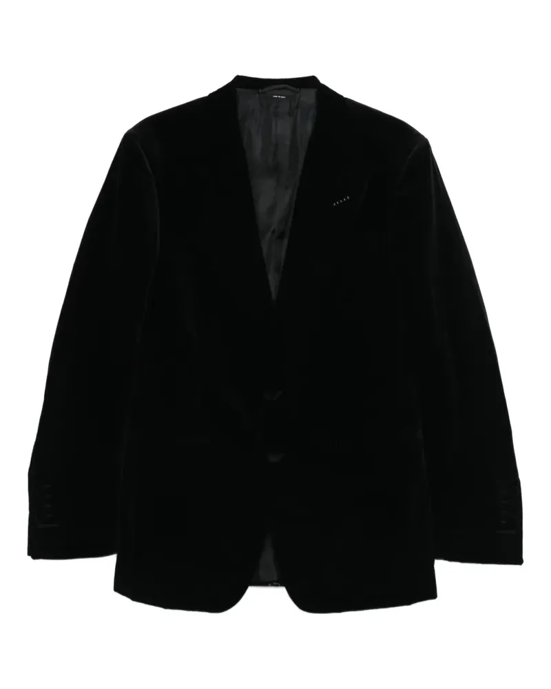 Tom Ford Sakko aus Samt - Schwarz Schwarz