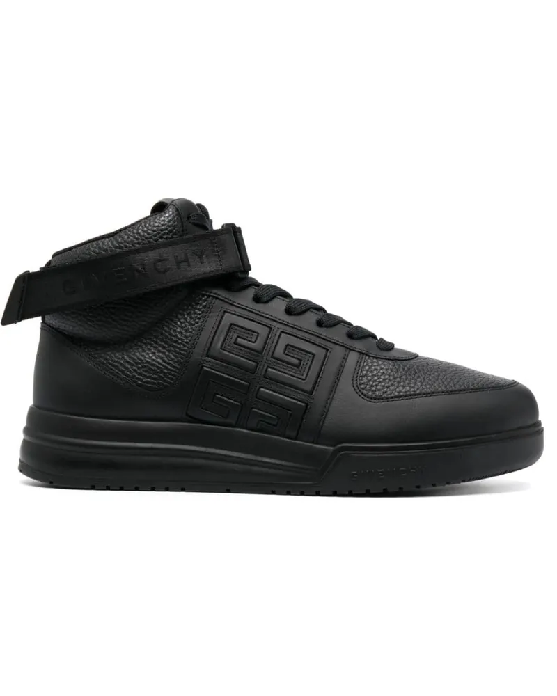 Givenchy High-Top-Sneakers mit Logo-Patch - Schwarz Schwarz