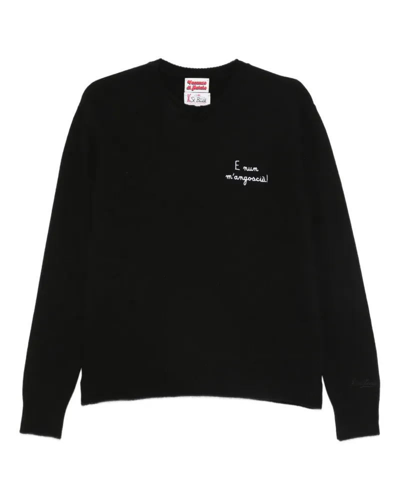 MC2 Saint Barth Pullover mit Stickerei - Schwarz Schwarz