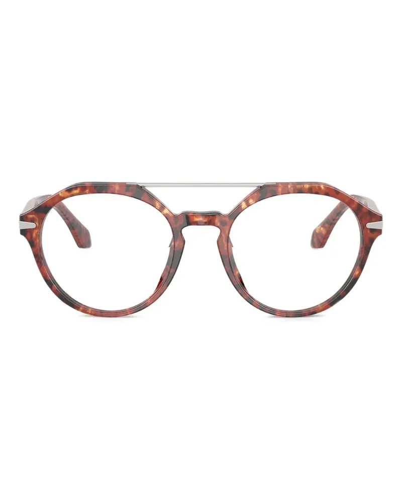 Giorgio Armani Brille in Schildpattoptik - Rot Rot