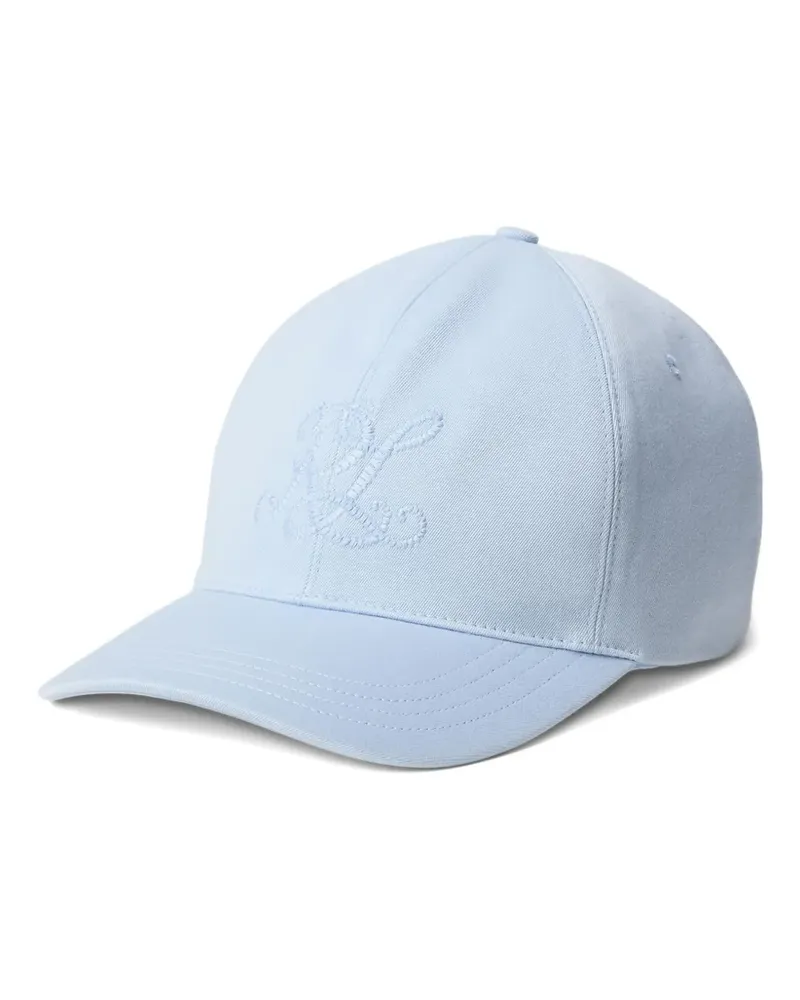 Ralph Lauren Baseballkappe mit Logo-Stickerei - Blau Blau