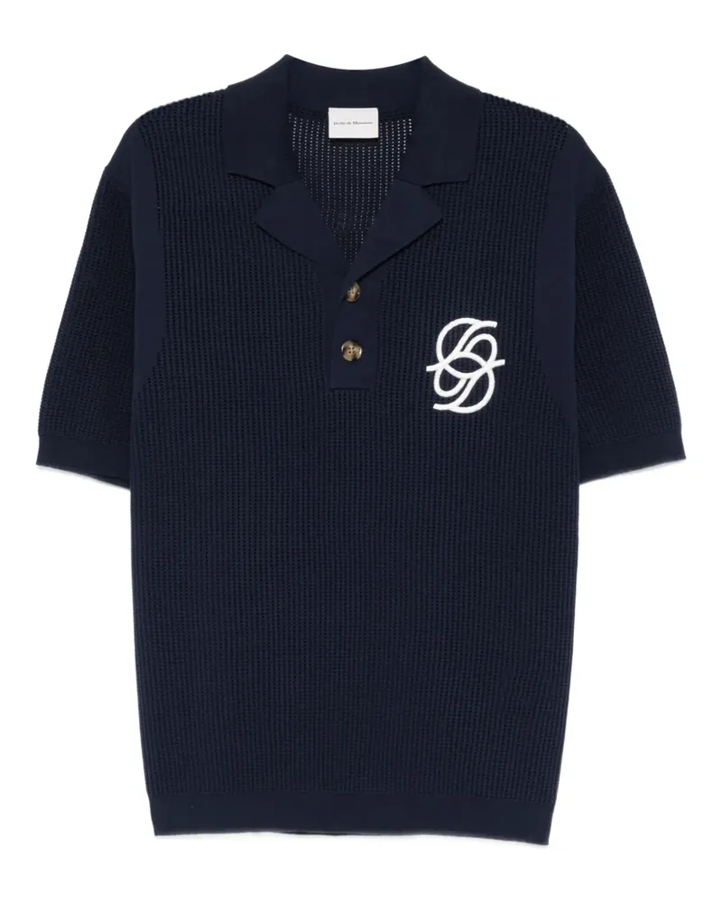 Drôle de Monsieur Polo Maille Monogramme polo shirt - Blau Blau