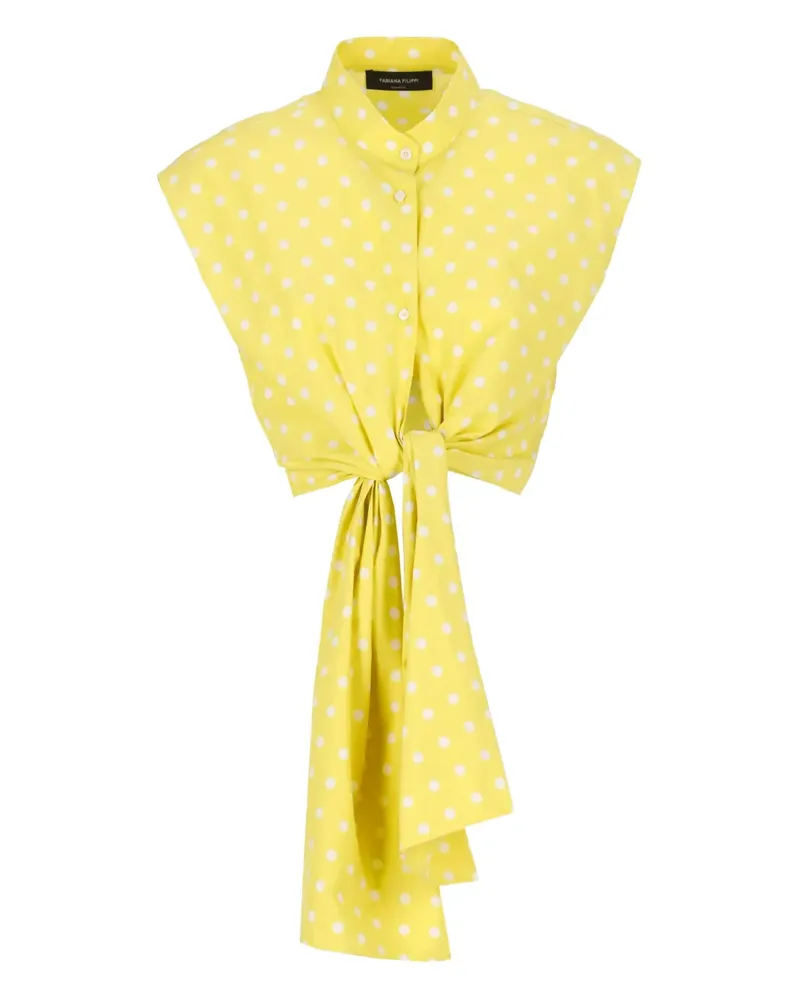 Fabiana Filippi Hemd mit Polka Dots - Gelb Gelb