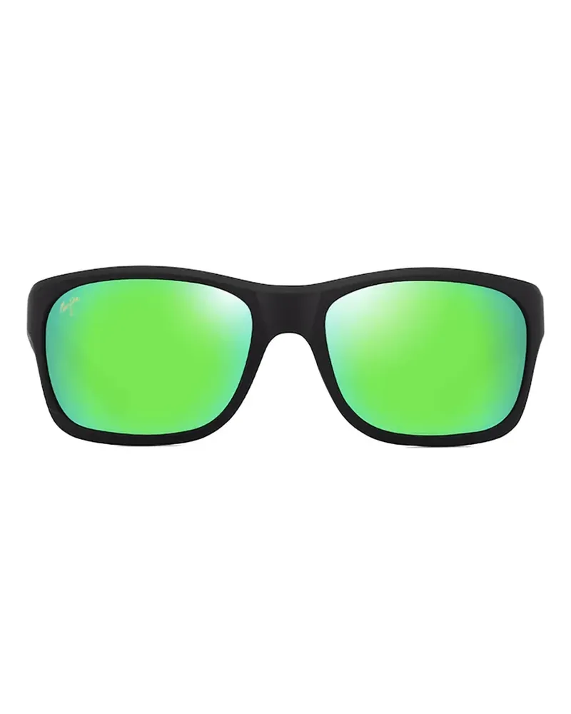 Maui Jim Ano Nui rectangle-frame sunglasses - Schwarz Schwarz