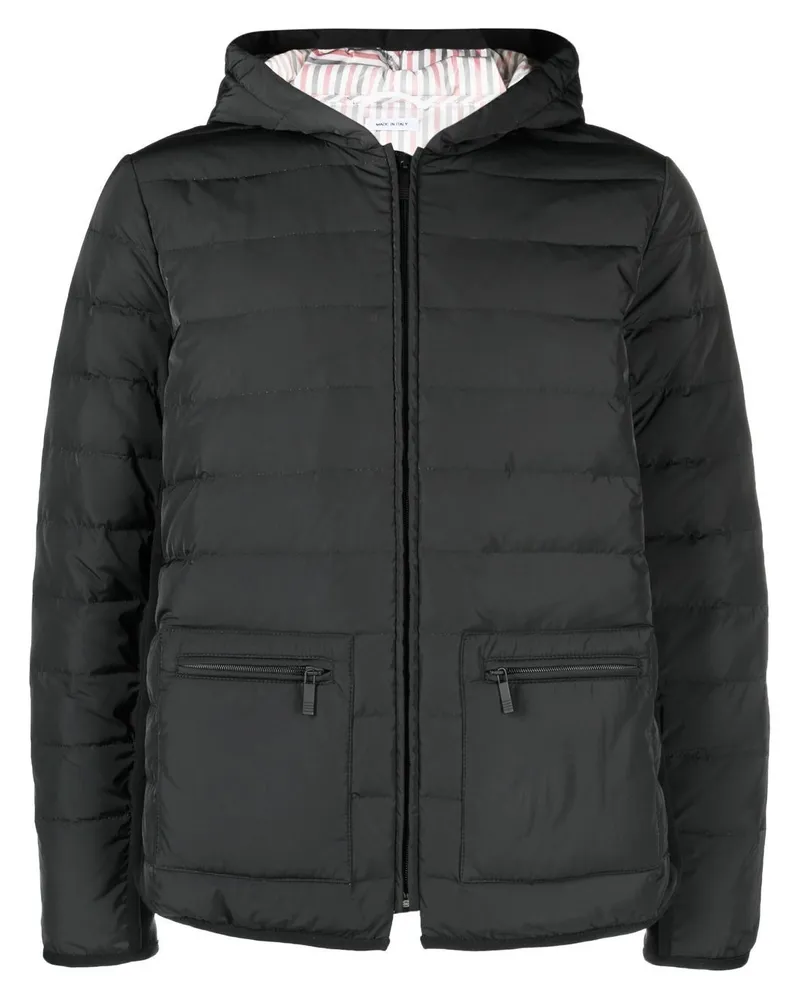 Thom Browne Gefütterte Kapuzenjacke - Grau Grau