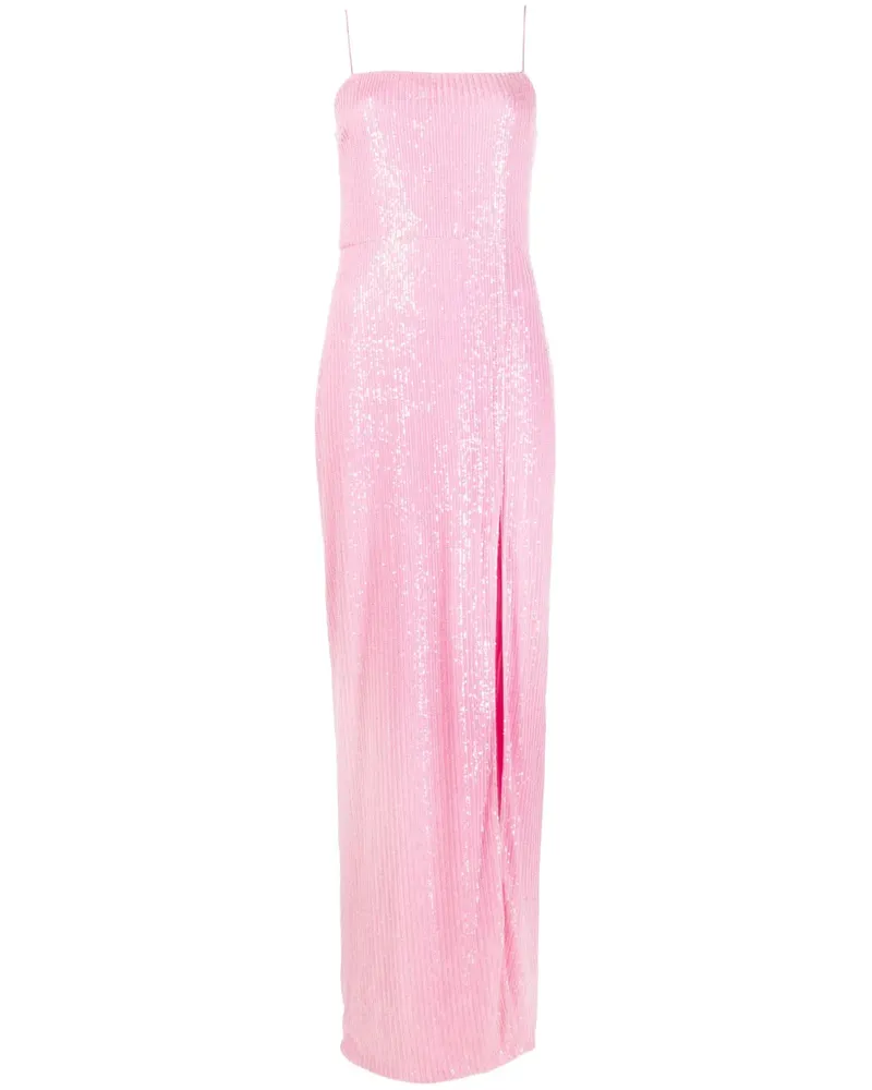ROTATE Birger Christensen Transparentes Paillettenkleid - Rosa Rosa