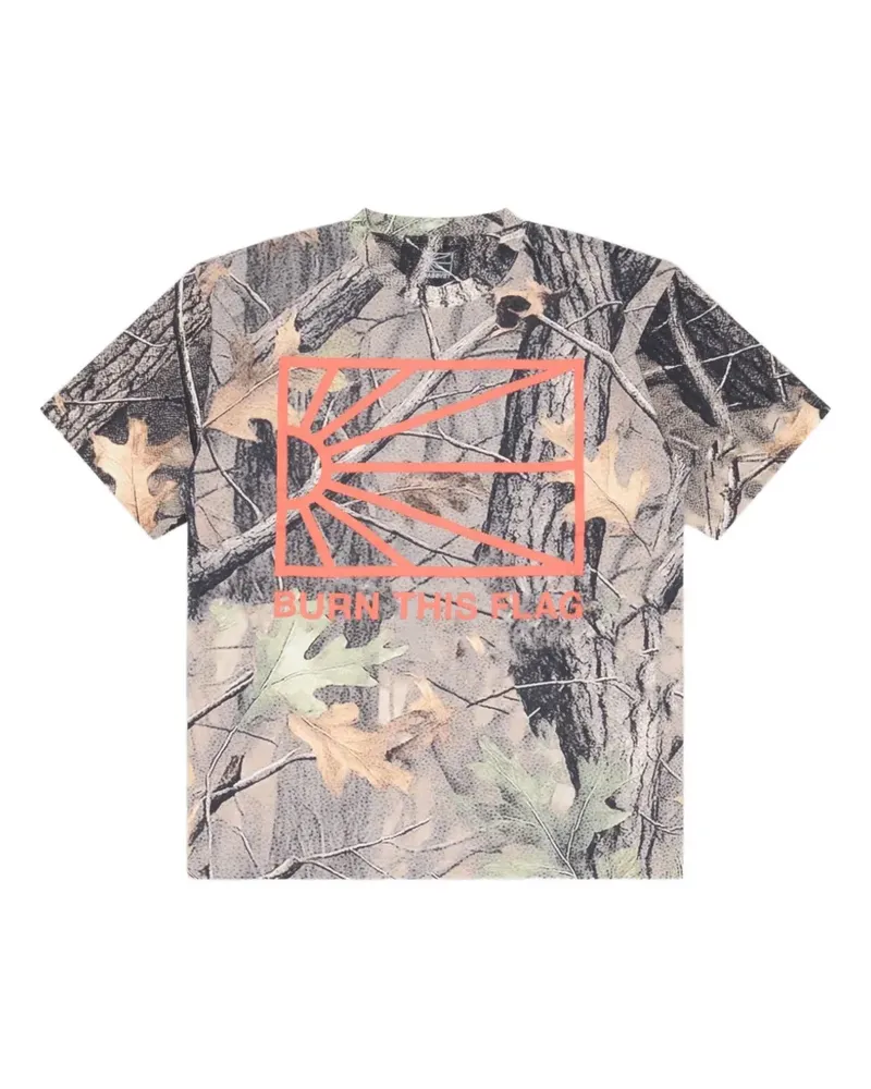 PACCBET RASSVET Borders T-Shirt mit Camouflage-Print - Grün Grün