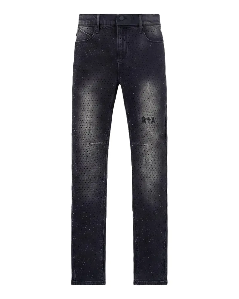 RTA Bryant crystal-embellished jeans - Grau Grau