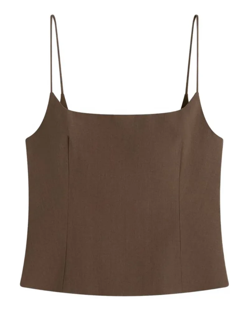 St. Agni Camisole-Top aus Seide - Braun Braun