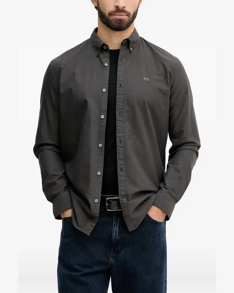 Lindbergh embroidered button-down shirt - Grün Grün