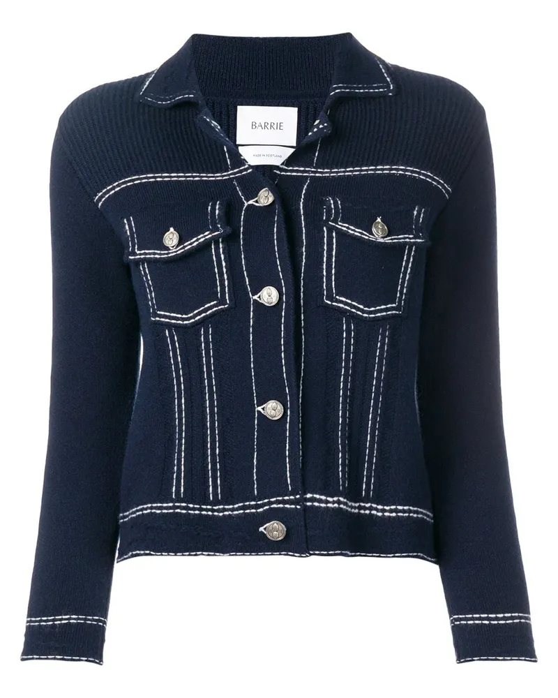 Barrie Cardigan im Jeansjacken-Look - Blau Blau