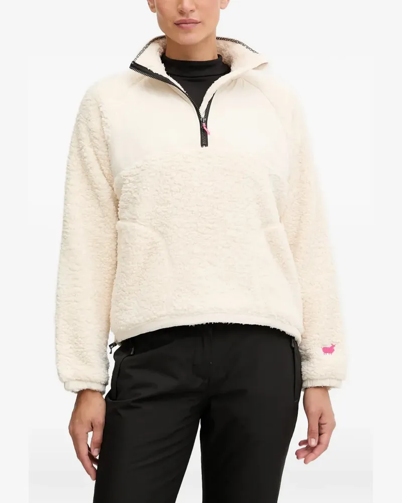 Kari Traa Olivia fleece-texture panelled sweatshirt - Nude Nude