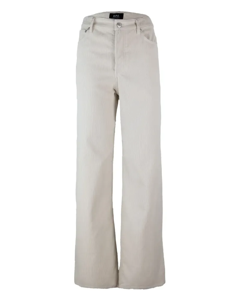 A.P.C. Hose aus Cord - Nude Nude