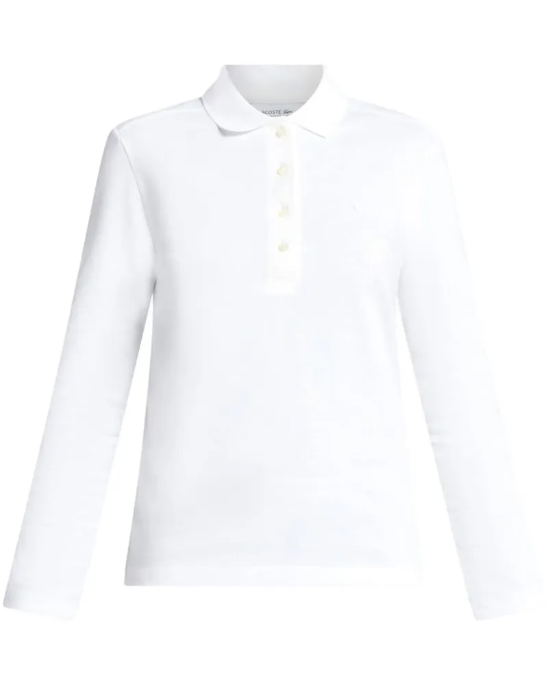 Lacoste Poloshirt aus Baumwollstretch - Weiß Weiß