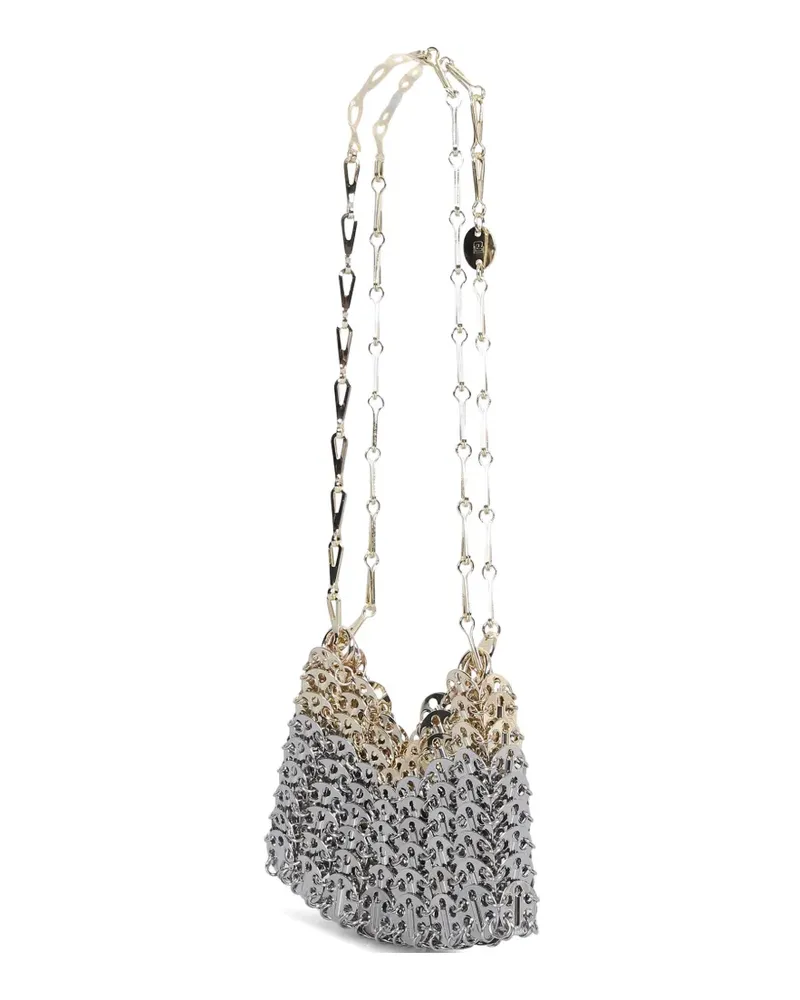 Paco Rabanne Nano Skyline Schultertasche - Silber Silber