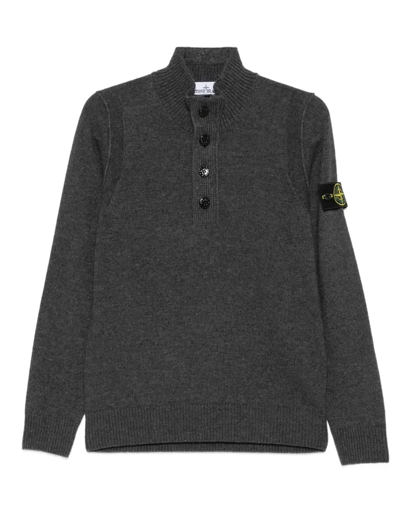 Stone Island Hemd mit Logo-Patch - Grau Grau