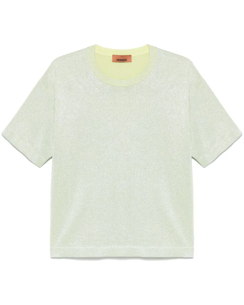 Missoni Gestricktes T-Shirt - Grün Grün