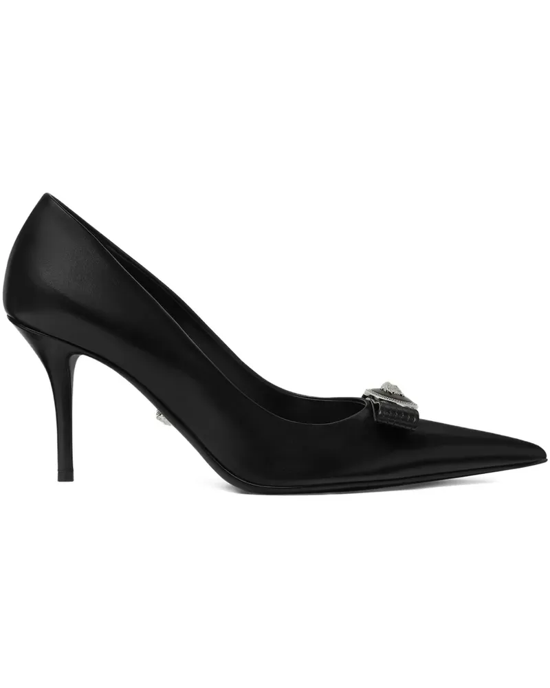Versace Gianni Ribbon Pumps 85mm - Schwarz Schwarz