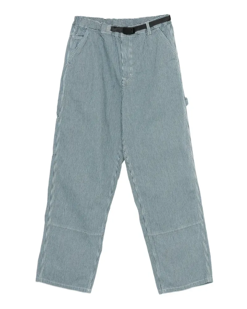 GRAMICCI striped belted trousers - Blau Blau