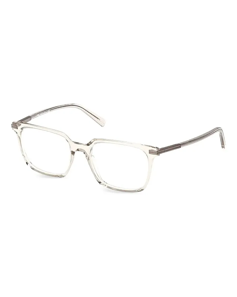 Ermenegildo Zegna Brille mit eckigem Gestell - Weiß Weiß