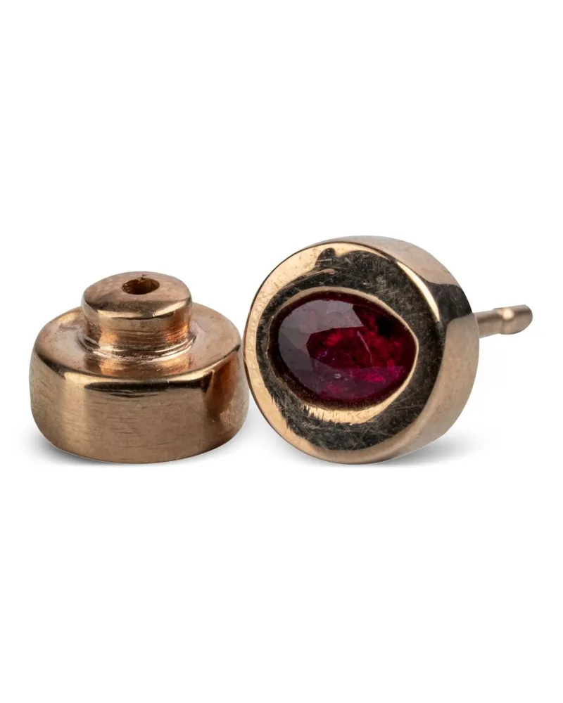Parts Of Four 18kt rotvergoldeter Sterlingsilber-Ohrring mit Rubin - Rosa Rosa